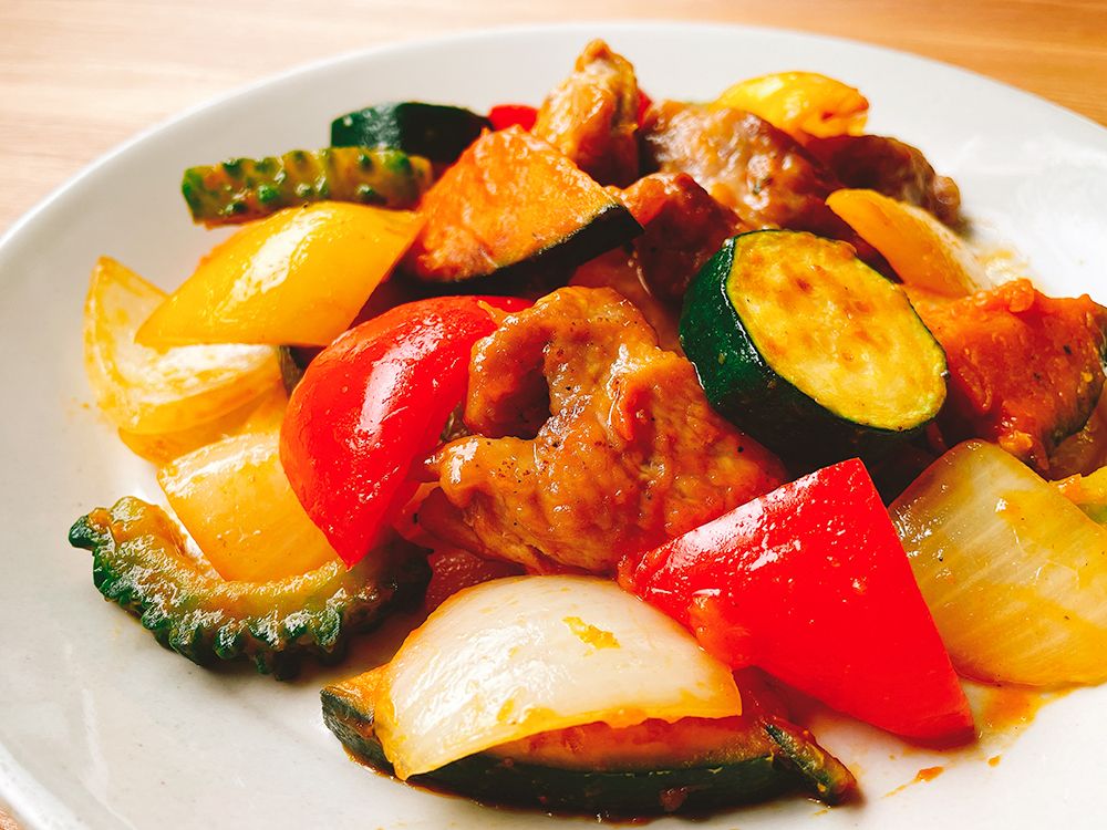 夏野菜たっぷり酢豚｜レシピ・料理｜タニタ社員食堂レシピ