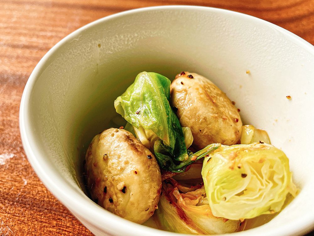 芽キャベツとアンチョビのソテー