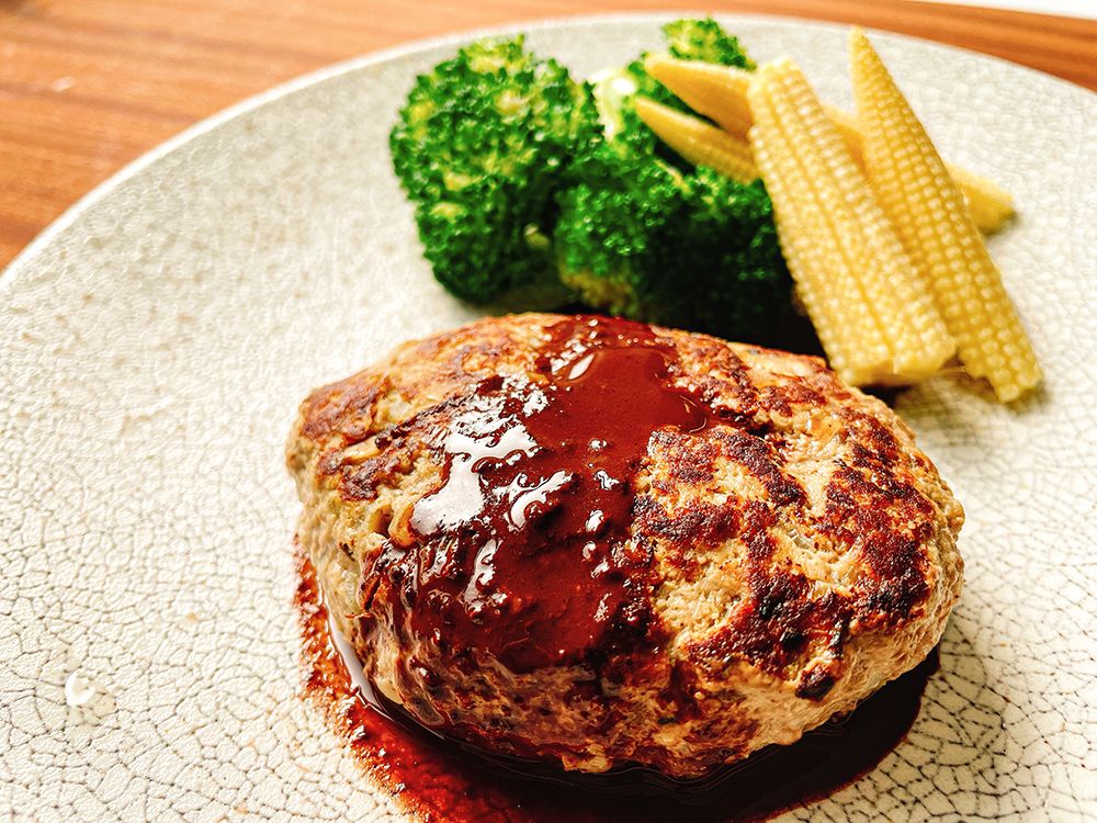 ハンバーグ カカオソース