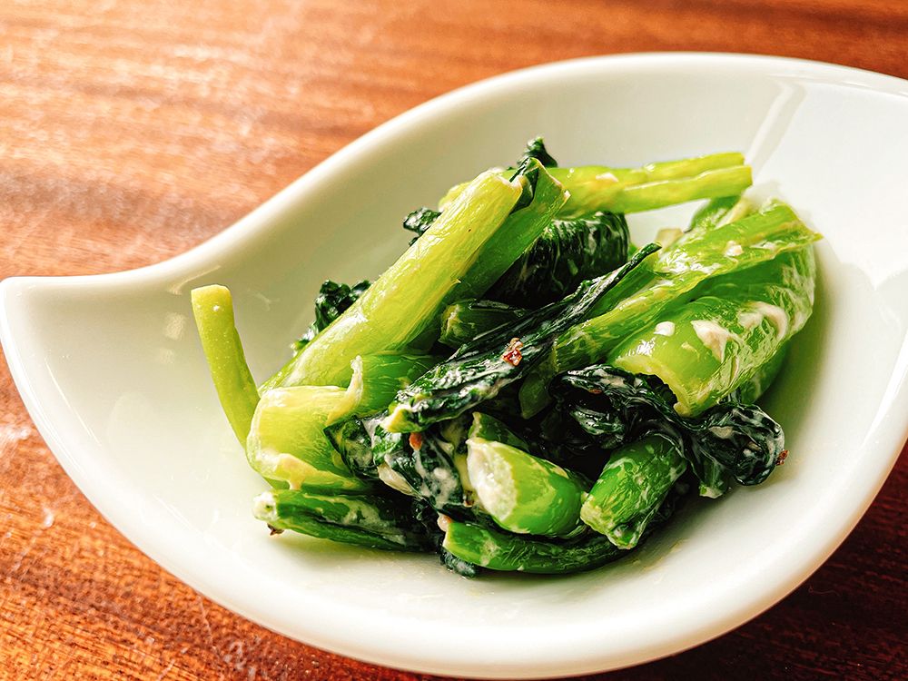小松菜のヨーグルト和え