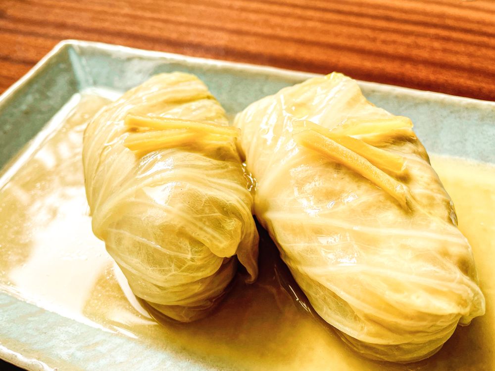 鶏肉と豆腐の和風ロールキャベツ