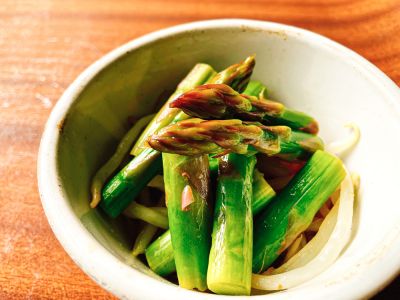 アスパラガスの中華蒸し