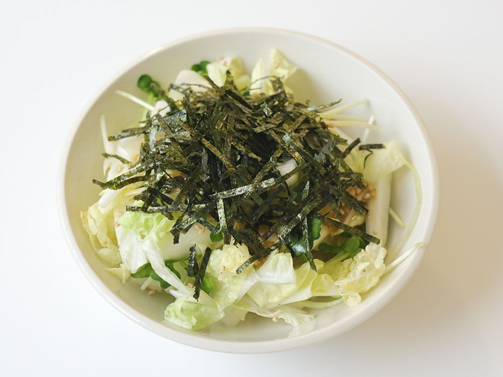 白菜と海苔のサラダ