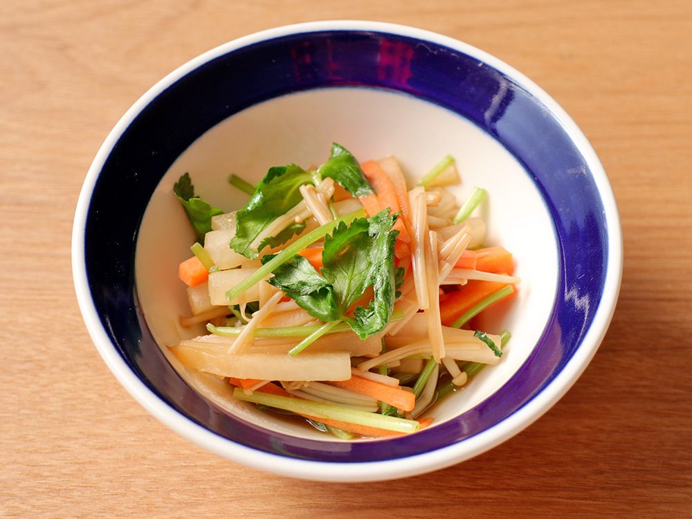 きのこ入り炒めなます