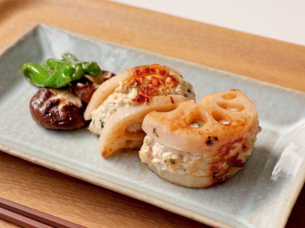 れんこんのはさみ焼き