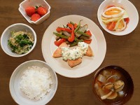 鮭のムニエル定食