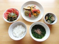 鶏肉とゴーヤの南蛮漬け定食