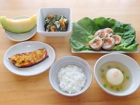 ロールチキン定食