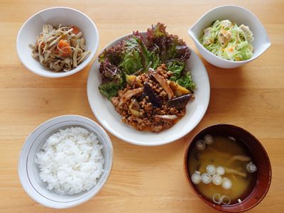 麻婆なす定食