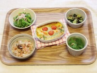 簡単トースターキッシュ定食