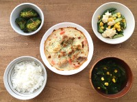 じゃがいもと鶏肉のグラタン定食
