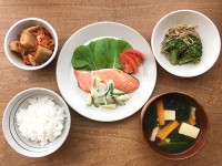 鮭のマリネ風定食