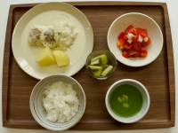 チキンフリカッセ定食