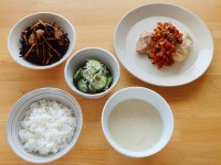 鶏肉の野菜ソース定食
