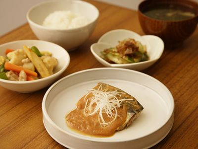 さばのみそ煮定食｜レシピ・料理｜タニタ社員食堂レシピ