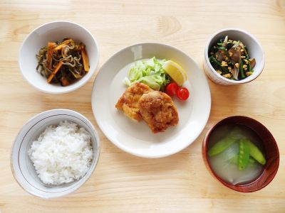 チキンの竜田揚げ定食