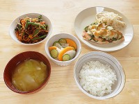 ささみのピザ焼き定食