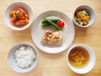 鶏肉のアーモンドソース定食