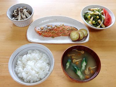 鮭の中華風味焼き定食