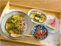 自家製高野豆腐カレー定食