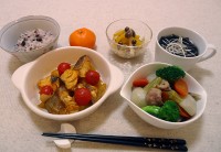 たらとじゃがいものスパイス蒸し定食