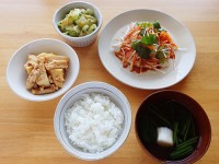 ささみの豆板醤ソースかけ定食